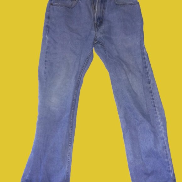 Men's Vintage 90's Levis 505 Light Blue Denim Jeans Size 31x32 - Picture 2 of 6